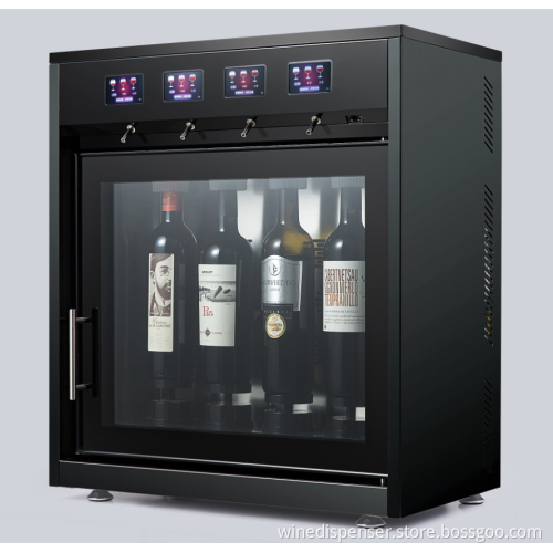 Wine Dispenser 3 volume, 4 bottles wine by glass